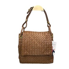Bolsa de ombro pequena Bottega Veneta Intrecciato Nappa couro marrom claro comprar usado  Enviando para Brazil