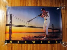 Pôster vintage 1989 Nike Mark McGwire Oakland Athletics A's Battle of The Bay 24x36 comprar usado  Enviando para Brazil