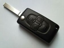 GENUÍNO PEUGEOT 1007.807/CITROEN C8 ETC 4 BOTÕES ALARME REMOTO FLIP CHAVEIRO SEM CORTES comprar usado  Enviando para Brazil