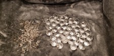 LOTE de aproximadamente 40 bolas de cristais de vidro facetadas transparentes Chandlier  comprar usado  Enviando para Brazil