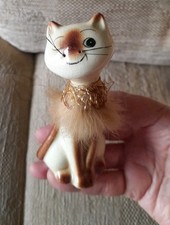 Vintage ceramic cat for sale  PRESTON