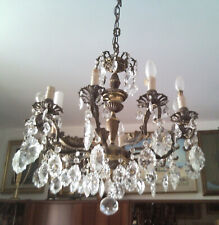 Lampadario gocce ottone usato  Catanzaro