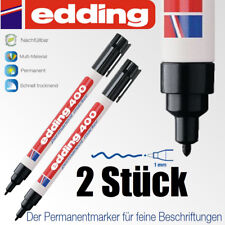 Edding 400 schwarz Permanent marker Stift wasserfest 2 Stück comprar usado  Enviando para Brazil