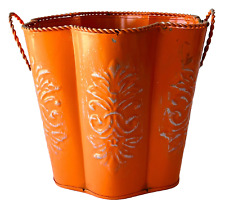 Orange scalloped tin for sale  Scottsdale
