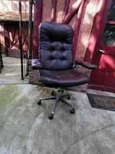 Fauteuil bureau cuir d'occasion  Verneuil-l'Étang