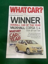 VAUXHALL CORSA FOLHETO DE VENDAS ESCREVA QUAL CARRO 2007 14 PÁGINAS comprar usado  Enviando para Brazil
