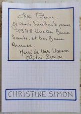 Autographe christine simon d'occasion  Trappes