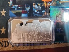Barra de arte prata fina Silver City Casino Gangster Scrooge 1 oz .999 por todas as fichas, usado comprar usado  Enviando para Brazil