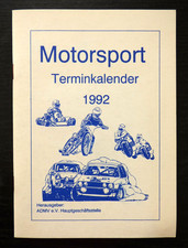 Motorsport terminkalender 1992 gebraucht kaufen Motorsport terminkalender 1992 gebraucht kaufen  Berlin