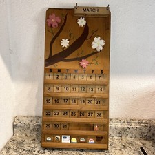 Wooden perpetual calendar for sale  Maryville