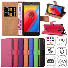 Capa carteira de couro flip fólio suporte visão para celular Motorola Moto C comprar usado  Enviando para Brazil