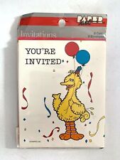 Tarjetas de invitación de fiesta Big Bird Big Bird arte en papel vintage paquete de 1 (8) nuevas de stock segunda mano  Embacar hacia Argentina