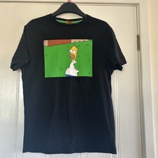 Black simpsons shirt for sale  WEYMOUTH