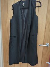 Black waistcoat long for sale  SOUTHEND-ON-SEA