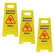 Yellow caution wet for sale  LONDON