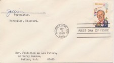 #1355 Walt Disney Postmaster Marceline MO capa cachet primeiro dia assinada comprar usado  Enviando para Brazil