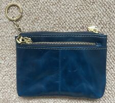 Aquamarine leather keychain for sale  BIRCHINGTON