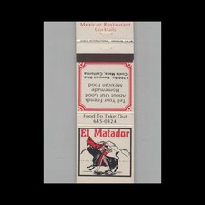 Matchbook cover matador for sale  Raymond