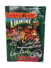 Chris Sutherland David Wise +2 assinado Donkey Kong Country SNES manual JSA CERTIFICADO DE AUTENTICIDADE, usado comprar usado  Enviando para Brazil