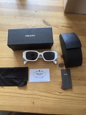 Prada white sunglasses for sale  BOURNEMOUTH