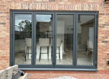 Grey aluminium bifolding for sale  LUTON