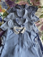 Girls blue gingham for sale  STALYBRIDGE