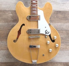 Guitarra elétrica acústica Epiphone Casino NA Natural S/N 19091506343 e estojo macio comprar usado  Enviando para Brazil