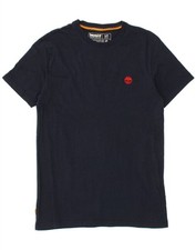 Camiseta masculina slim fit TIMBERLAND pequena azul marinho algodão UN03 comprar usado  Enviando para Brazil
