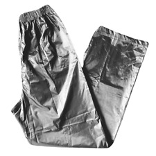 Calça capa de chuva preta 100% poliéster/PVC, 30" costura interna, unissex média, nova etiqueta wo comprar usado  Enviando para Brazil