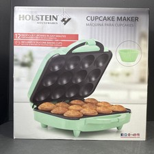 HOLSTEIN Utilidades Domésticas Verde Antiaderente Máquina de Cupcake Faz 12 Cupcakes NOVO comprar usado  Enviando para Brazil