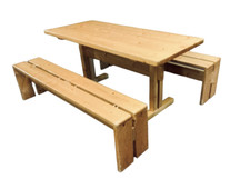 Paire bancs table d'occasion  Saint-Ouen