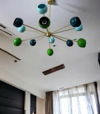 Candelabro Sputnik moderno italiano meados do século bola de olho multicolorida 12 braços comprar usado  Enviando para Brazil
