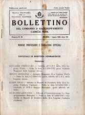Bollettino camicie nere usato  Fino Mornasco