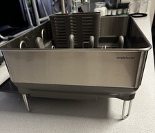 Usado, Rack de louça Simplehuman compacto estrutura de aço inoxidável cinza comprar usado  Enviando para Brazil