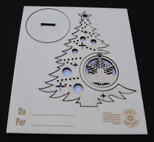 Cartolina auguri legno usato  Mondovi