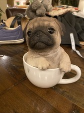 Pug sitting teacup for sale  Loomis