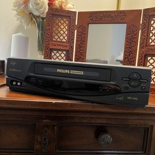 Gravador de vídeo cassete Philips Magnavox VHS HQ VIDEOCASSETE VIDEOCASSETE VRA231AT22 funciona comprar usado  Enviando para Brazil