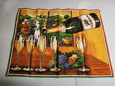 Torchon publicitaire champagne d'occasion  Pont-Sainte-Marie