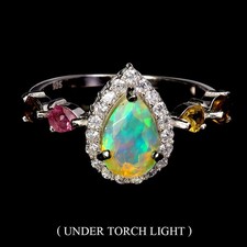 Anel de prata esterlina 925 opala fogo de pera 9x6mm pedra preciosa turmalina tamanho 8 comprar usado Anel de prata esterlina 925 opala fogo de pera 9x6mm pedra preciosa turmalina tamanho 8 comprar usado  Enviando para Brazil