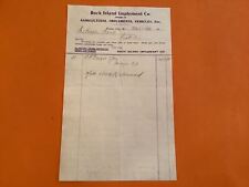U.S. Rock Island Implement Co Vehículos Agrícolas Kansas 1902 Recibo R40125 segunda mano  Embacar hacia Mexico