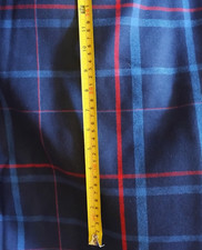 Vintage check fabric for sale  TELFORD