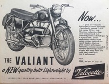 Velocette valiant 192cc for sale  EXETER