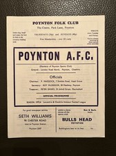 11.9.1976. poynton afc for sale  TELFORD