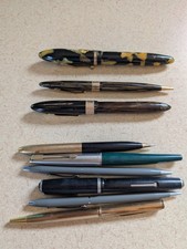 Lote de caneta-tinteiro vintage Sheaffer Pearl mais caneta/lápis Parker e Cross , usado comprar usado  Enviando para Brazil