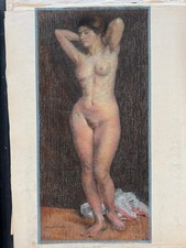 Art nouveau pastel for sale  Petaluma
