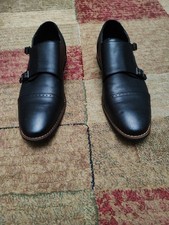 Leather shoes black for sale  DURHAM