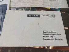 Uher anleitung variocord gebraucht kaufen  Gießen