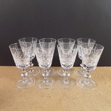 8 Copos de Vinho do Porto Edimburgo Estrela de Cristal Edimburgo Escócia 4-5/8" de Altura Muito Bom Estado Usado comprar usado  Enviando para Brazil