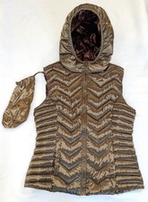 Colete Feminino Be by Blanc Noir Sem Mangas com Capuz Embalável Taupe/Marrom Grande comprar usado  Enviando para Brazil