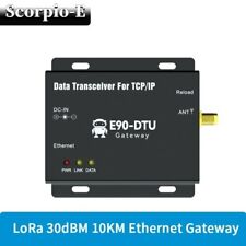 Usado, Modem transceptor LoRa 915MHz 30dBm Ethernet Gateway MQTT10km RSSI SMA-K TCPUDP comprar usado  Enviando para Brazil